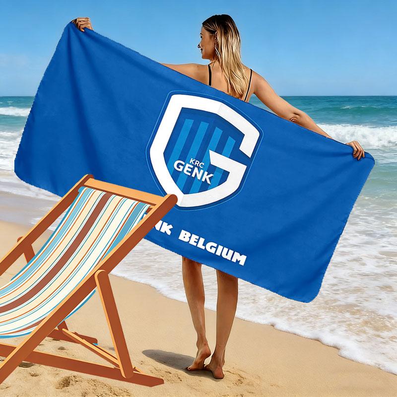 Genk Print Beach Towel, Large Soft Quick Dry Towel for Beach Camping Swimming