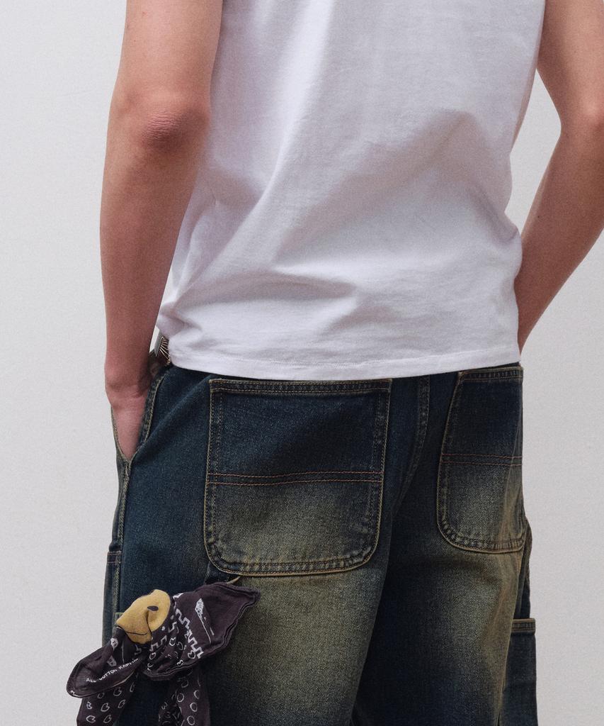 MUSINSA STANDARD Classic Ringer T-Shirt [White]