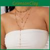 Style Drop Cross Necklace For Women With Gold Plated Chain And Dangle