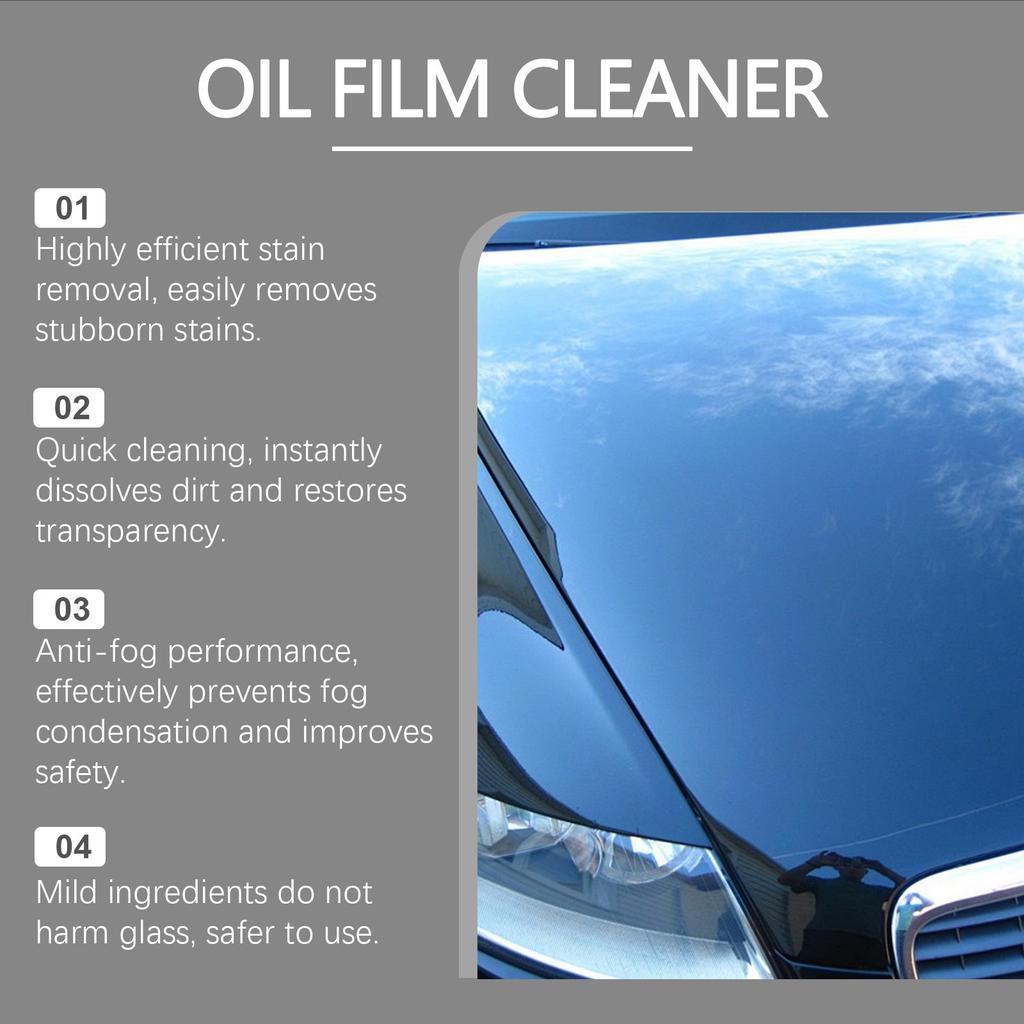 Очиститель масляной пленки автомобиля, средство для очистки автомобильных стекол от дождя и тумана, очиститель автомобильных стекол 100 мл