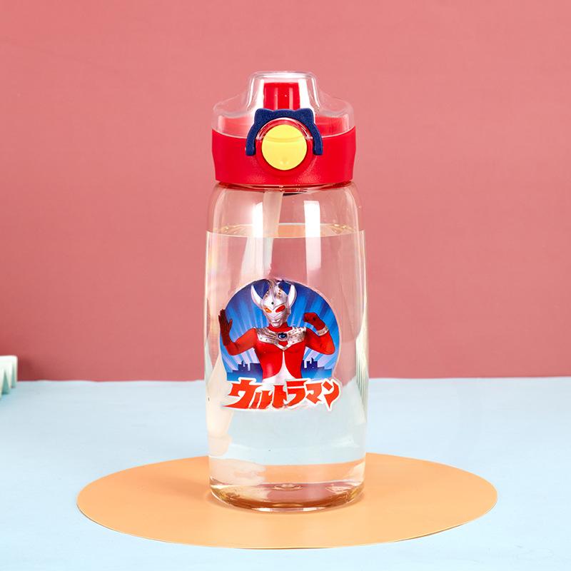 Детские пластиковые стаканчики серии Ultraman, портативные прыгающие чашки с кольцами, летние присоски для детского сада.