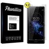Sony Xperia XZ2 COMPACT Tempered Glass - [Pack 2] Ultra Resistant Screen Protector Glass Film [Phonillico®]