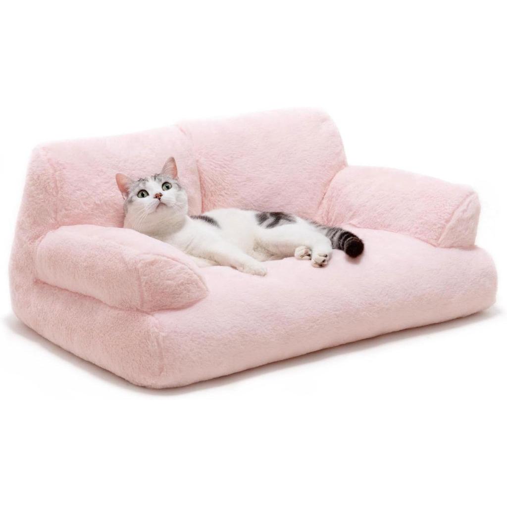 Уютная съемная кровать для кошек и маленьких собак - моющийся, теплый коврик для дивана для домашних животных
