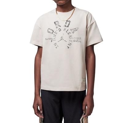 Футболка MJ 85 Dri-FIT с круглым вырезом Повседневная мода Короткий рукав Мужские топы Овсянка II3169-140