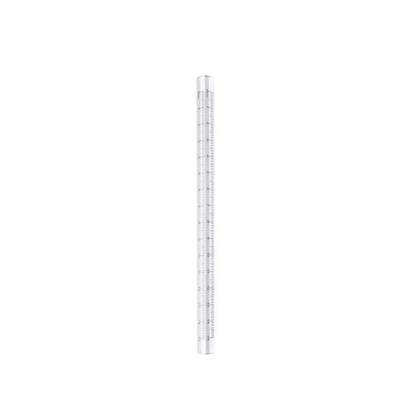 15cm Acrylic Three Edges Straight Ruler Transparent Clear Scale for Drawing Measure Tools