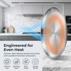 Round Stainless Steel Fruit Pan Brushed Round Pizza Tray  Dessert Fruit Western Cuisine