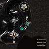 Sparkling Zirconium Titanium Heart & Cross Cartilage Ear Studs - Light Luxury Niche Jewelry