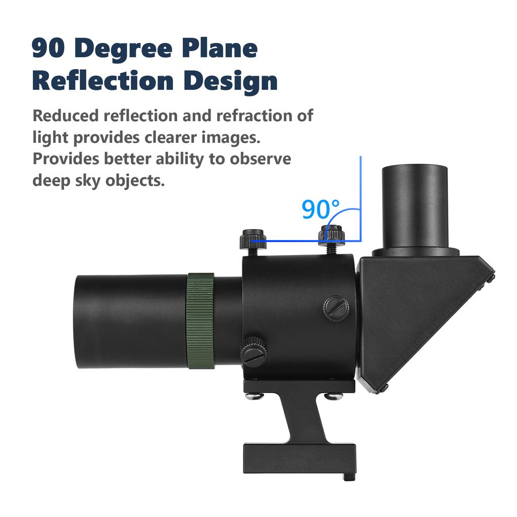 Star Finder 6*30mm 90 Degree Right Angle Left And Right Inverted Image With Crosshair Alloy High Clear Astronomical