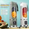 Electric Juicer, Home Ice Crusher Cup, USB Charging Wireless Portable 3-Speed Mode LED Display Juice Machine, Outdoor Walking Mu