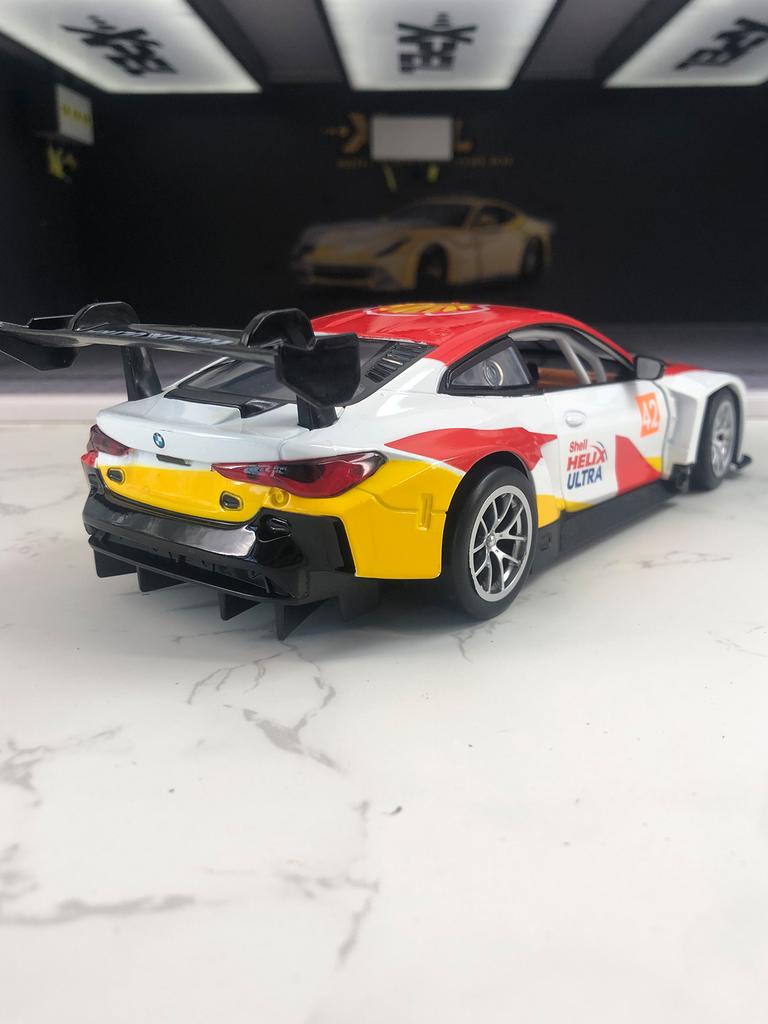 ОСО 1:24 Модель автомобиля BMW M4 GT3, ornament из цинкового сплава, коллекционный подарочный автомобиль