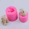 DIY Baking Mold 3D Simulation Cute Bear and Lamb Fondant Silicone Mold Mousse Chocolate Mold