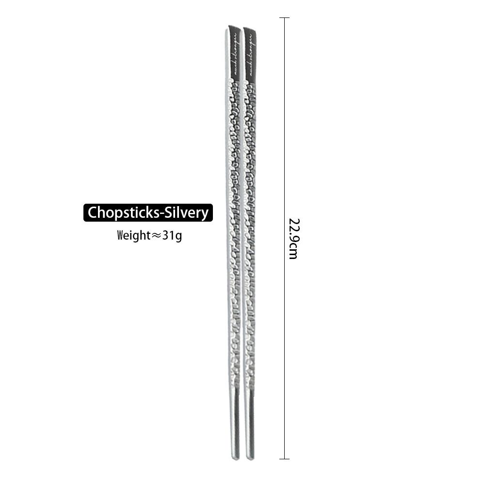 Легкие роскошные цельные палочки для еды, нержавеющая сталь, современная простая бытовая ретро-посуда, палочки для еды для свадебного ресторана, гостиничные палочки