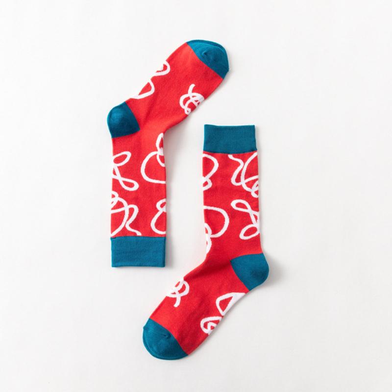 Модные мужские носки, красочные деловые свадебные носки в британском стиле, летние хлопковые носки для экипажа