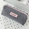 Cosmetic Organizer Star Print Pencil Cases Large Capacity Student Pen Bag  Women Girls