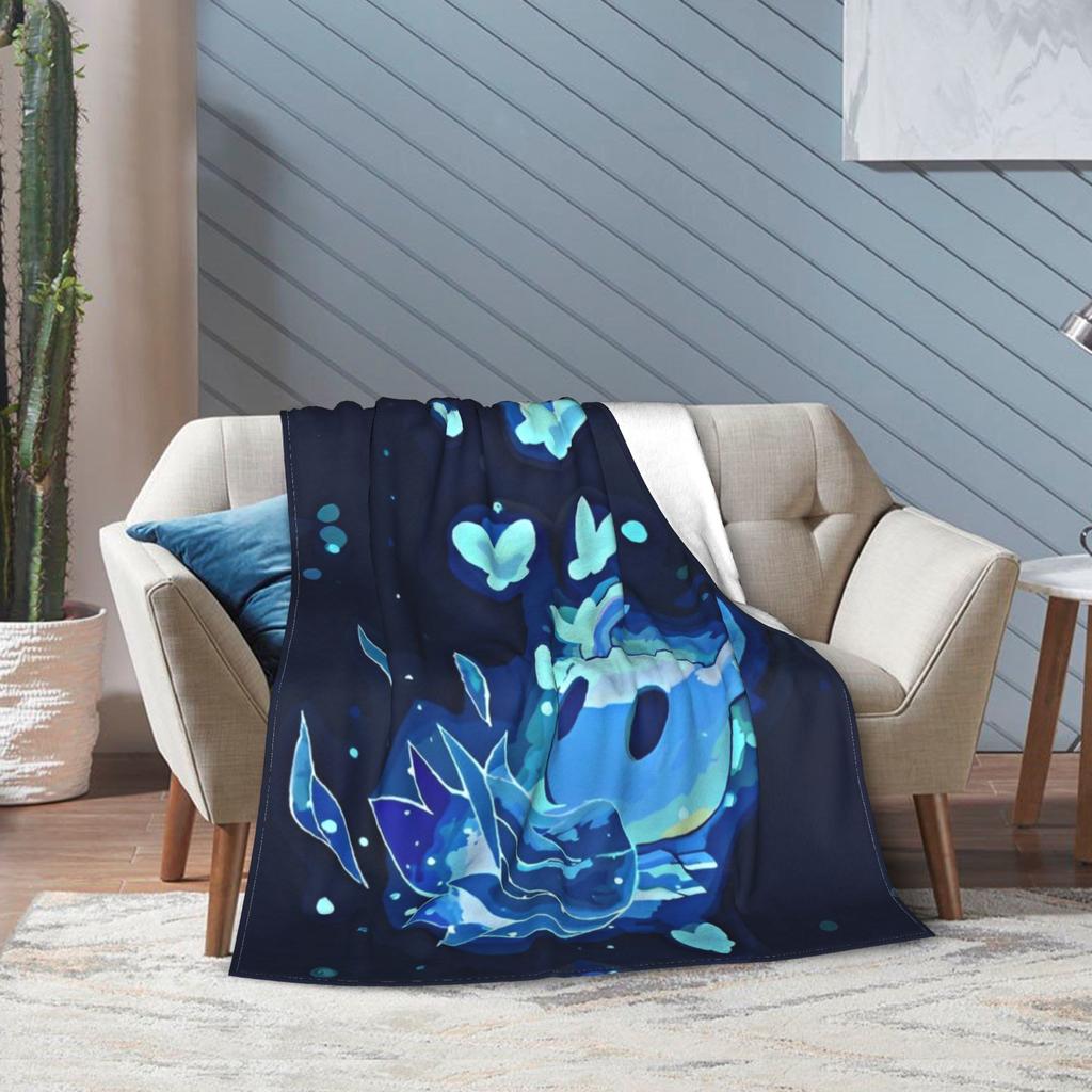 Фланелевые одеяла Hollow Knight Action Adventure Потрясающие пледы для дома 125*100 см Кусочек ковра