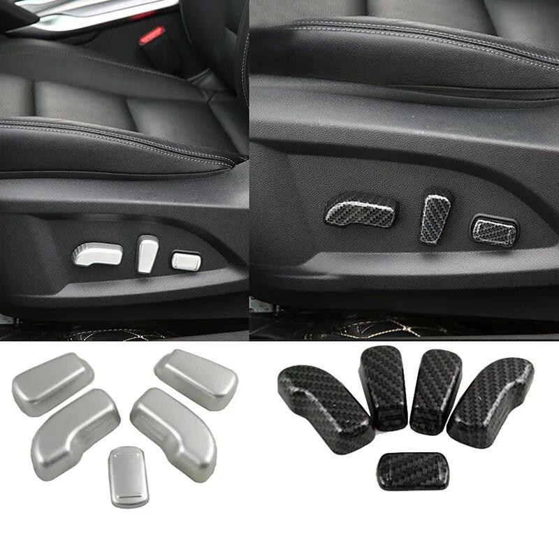 Для Renault Koleos 2017 2018 ABS углеродное волокно стиль ручка регулировки автомобильного сиденья кнопка переключения крышка отделка 5 шт.