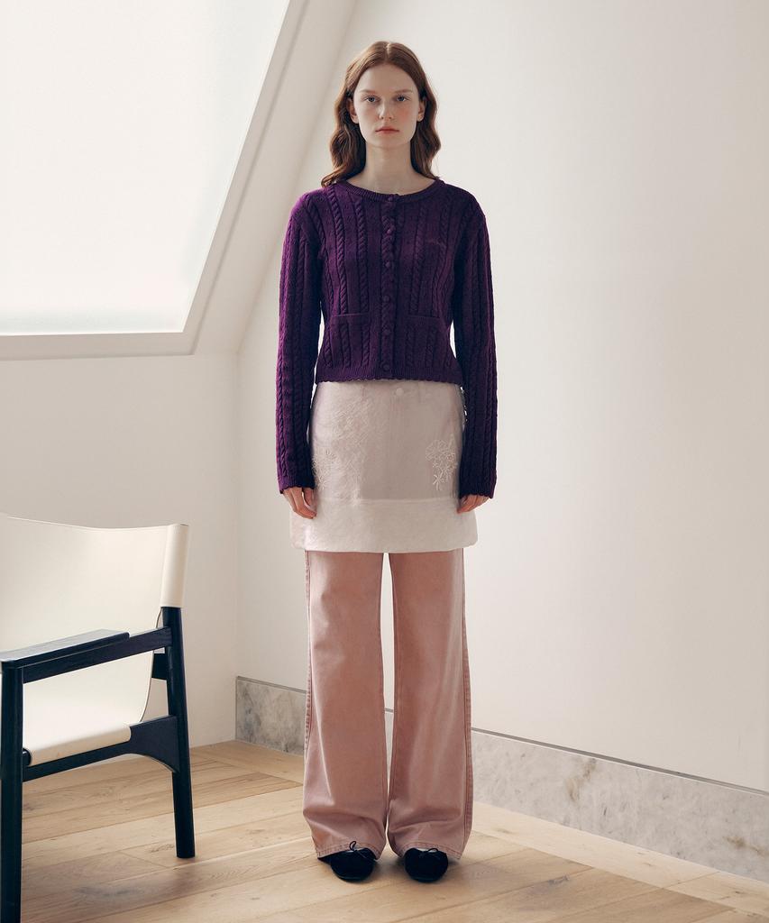 ROLAROLA Pocket Carpenter Denim Pants Pink