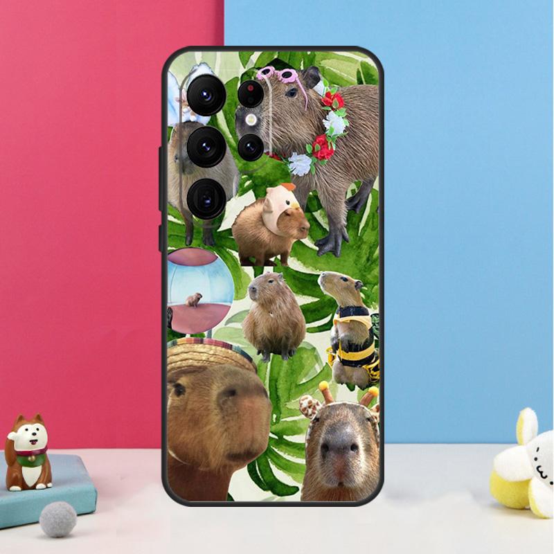Funny Capybara Case For Samsung Galaxy S26 S25 Ultra S20 S21 S22 S23 S24 Plus S10 S25 FE Back Cover Shell