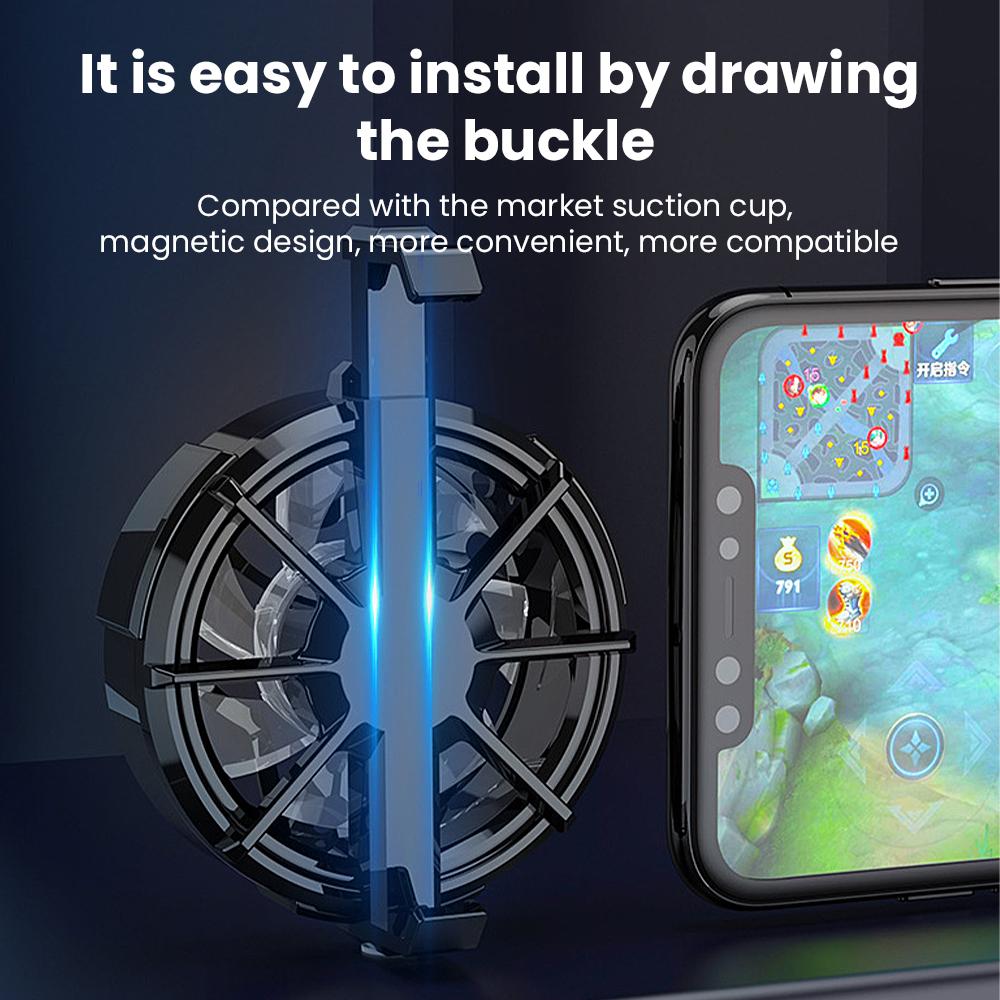 Универсальный RGB мини-вентилятор охлаждения телефона USB-радиатор Turbo Hurricane игровой кулер инструменты для iPhone Samsung Xiaomi Redmi Huawei Nova