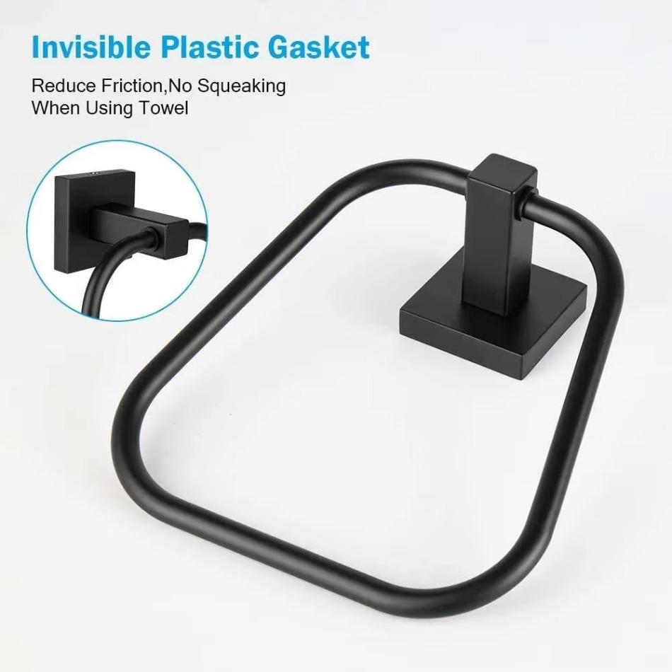 Кольцо для полотенец из нержавеющей стали 304, вешалка для полотенец, крючок для ванной комнаты, отеля, туалета, квадратное кольцо для полотенец, держатель для полотенец для ванной комнаты