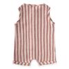 Полосатый муслиновый комбинезон для детей 0–3 лет кофейного цвета