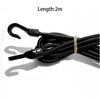 Hook 1m/1.5m/2m Camping Motorcycles Bungee Cord Luggage Rope Car Luggage Strap Bikes Rope Tie