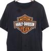 Футболка Harley Davidson и детская футболка: Черная Хлопковая Футболка с Мотоциклетным Принтом