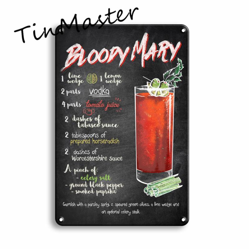 Martini Mojito Cocktail Poster Metal Tin Sign Vintage Restaurant Kitchen Irish Pub Bar Man Cave Decoration Art Wall Stickers