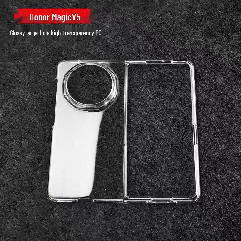 Прозрачный глянцевый защитный чехол для складного телефона Honor Magic V5