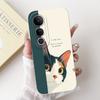 For Vivo V50 Lite 4G 5G V50 5G Phone Case Silicone Soft Back Cover For Vivo V2441 V2427 Bumper Dragon Cat Flower Butterfly Capa