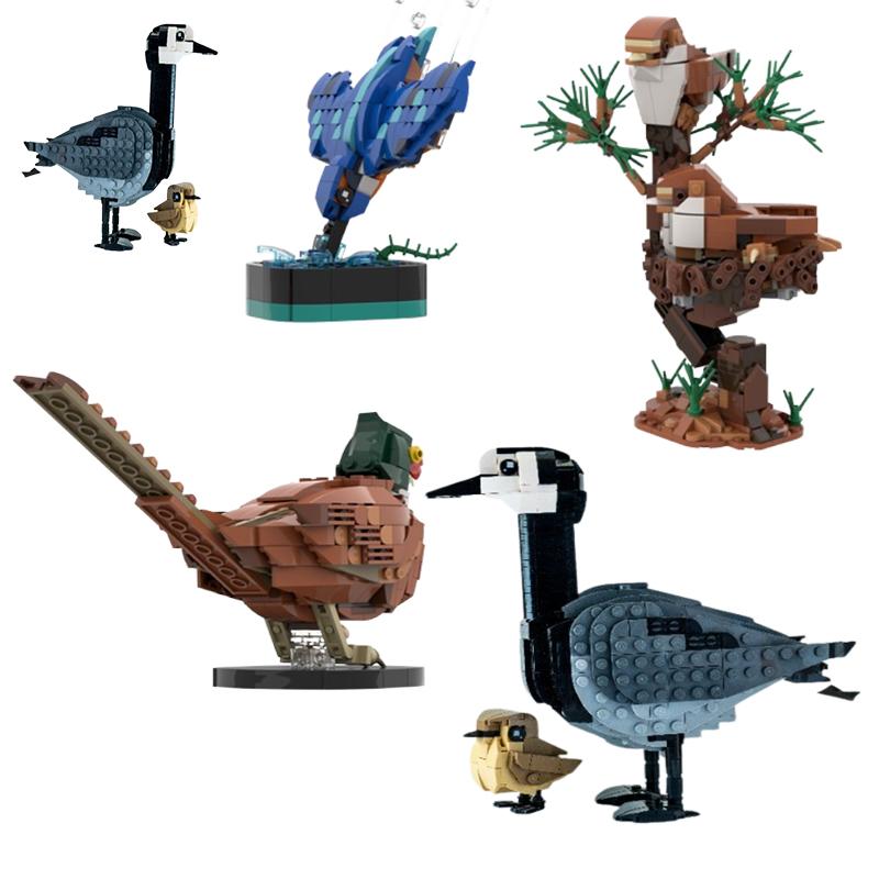 32 Spot MOC-174477 183592 209245 175055 179224 Bird Small Particle Assembly Building Blocks Educational Toy Model Gift Set Ornam