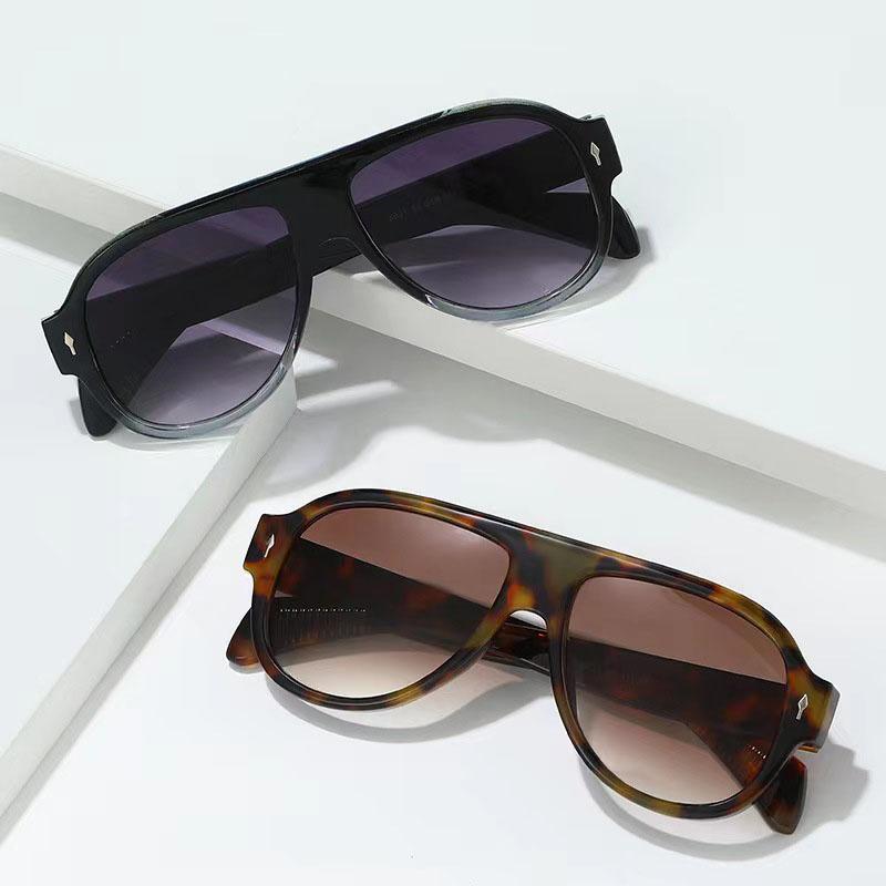 New Women'S Sunglasses Women Large Frame Conjoined Body Oval Shape Sun Glasses Brand Designer Fashion Eyewear Uv400