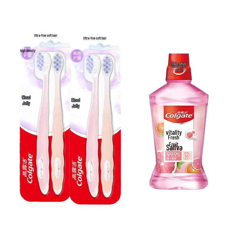 Colgate Набор: Зубная щетка и ополаскиватель для рта «Облачное ощущение»