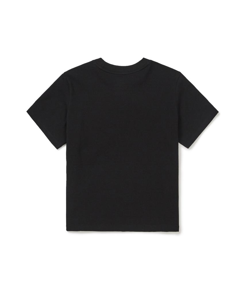 SNOWPEAK APPAREL Женская полуукороченная футболка с коротким рукавом из Sorona (S26Mwfts05) черный