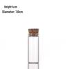 Transparent Glass Test Tube Bottle with Cork for Storage or Display