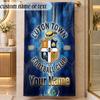 Beach TowelLuton Town Custom Name Text Personalized Soft Towel for Beach Pool Indoor Home Decor Gift