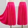 2025 Новая однотонная юбка для танцев в стиле кантри и бальных выступлений с большим подолом