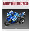 Большой размер 1/9 Suzuki GSX-1000R Alloy Racing Motorcycle Model Diecasts Street Sports Motorcycle Model Simulation Kids Toys Gifts