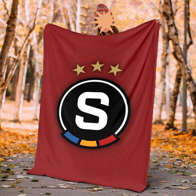 Ac Sparta Praha Flannel Blanket Soft Warm All-Season Throw, Design for Camping, Car Travel, Hiking Sofa, Bed, Office Perfect Gift for Parties