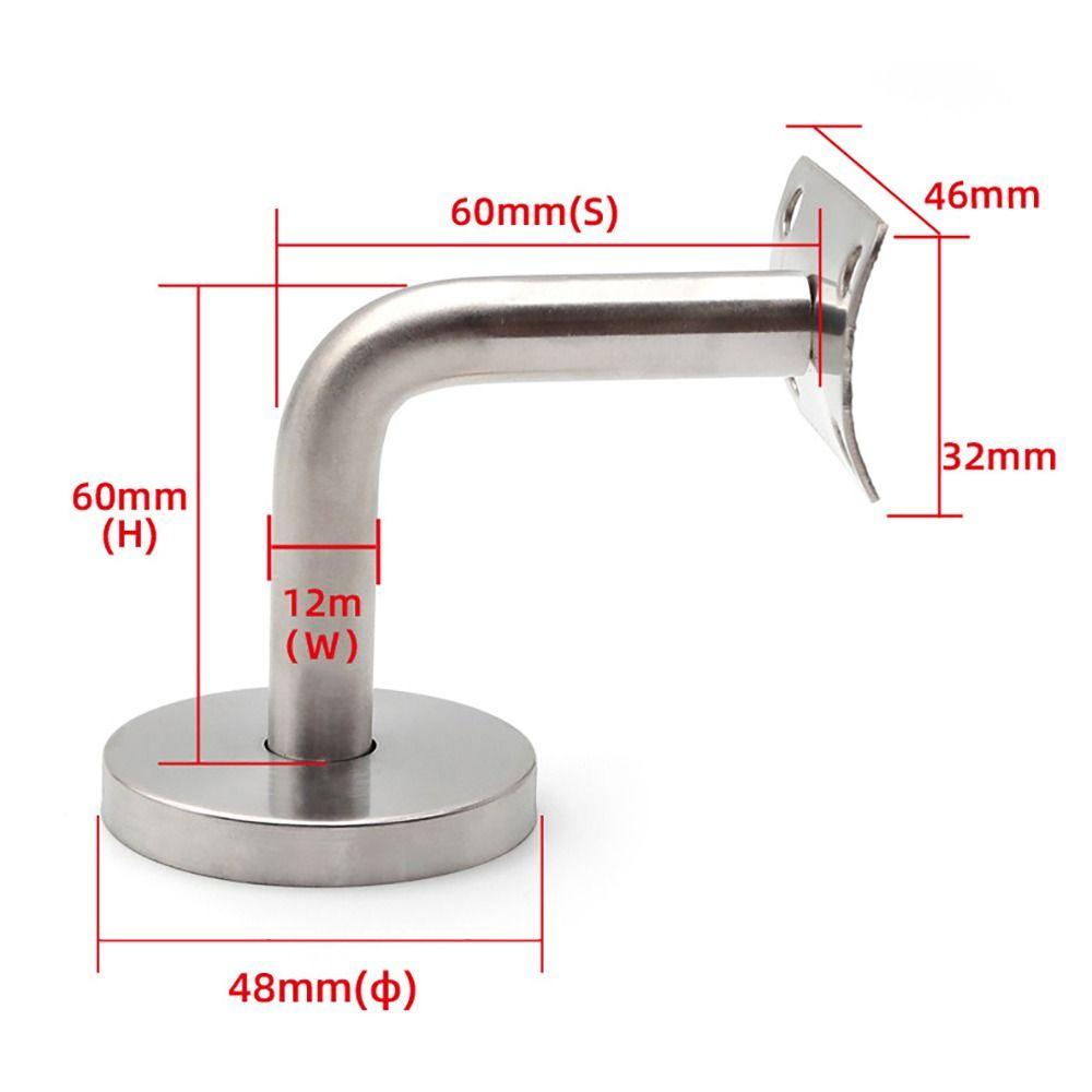 1Pcs Stainless Steel Handrail Bracket Wall Support Balustrade Bracket For Hospitald Office Home