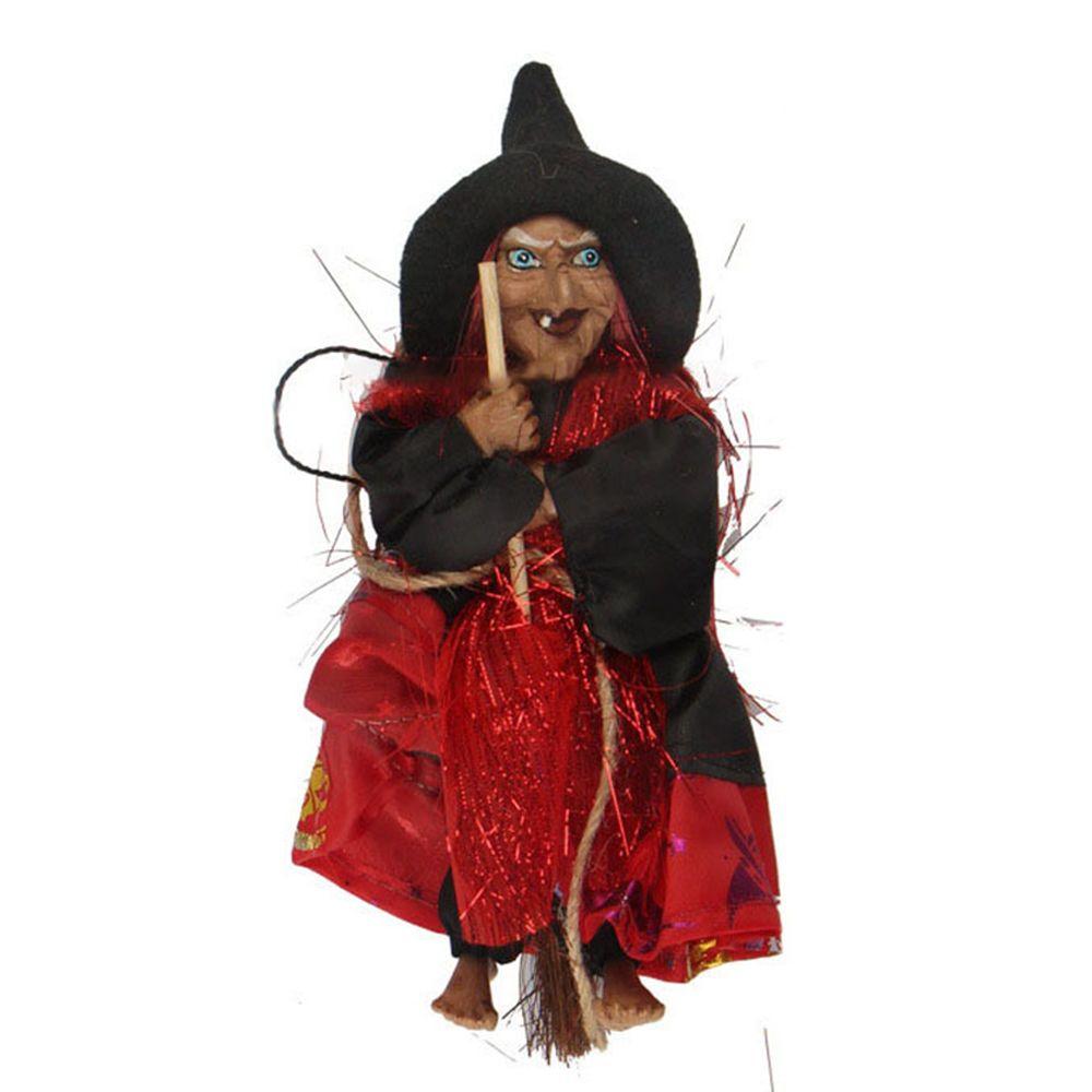 DIY Decoration Halloween Garden Bar Decor Ghost Festival Hanging Doll Witch Figurine Witch Pendant