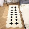 Plush Creamy Soft Area Rug Bedroom Bedside Long Runner Mat Non-Slip Floor Pad Living Room Sofa Coffee Table