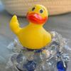 Средний палец, желтая утка, украшение, милая забавная пластиковая утка, фигурка животного, статуя, скульптура, украшение для настольной приборной панели, подарок на день рождения для детей и взрослых