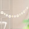 White Daisy Garland Pendant: Children's Party Decorative Banner