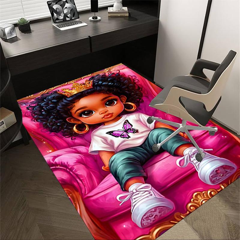 1PC Butterfly Crown Extra Large Non-Slip Floor carpet, Office, family, bedroom, Studio Large Area Rug,Longlasting Material-J0394