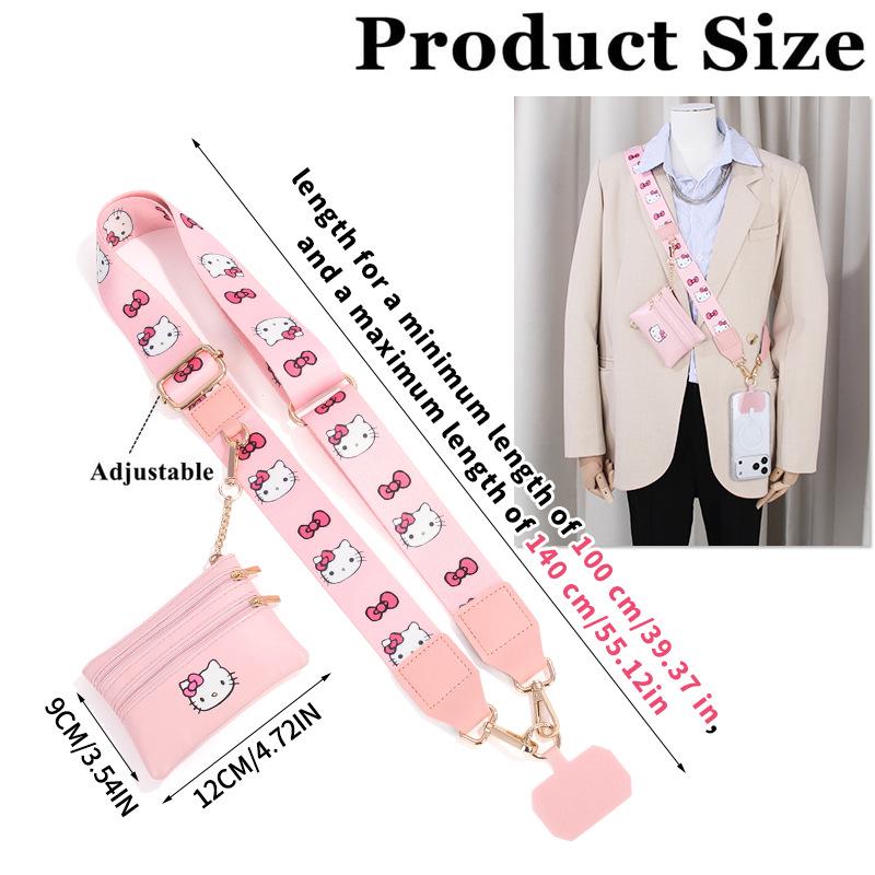 Съемный ремешок на запястье и плечо для мобильного телефона, регулируемый ремешок через плечо и небольшая сумка.