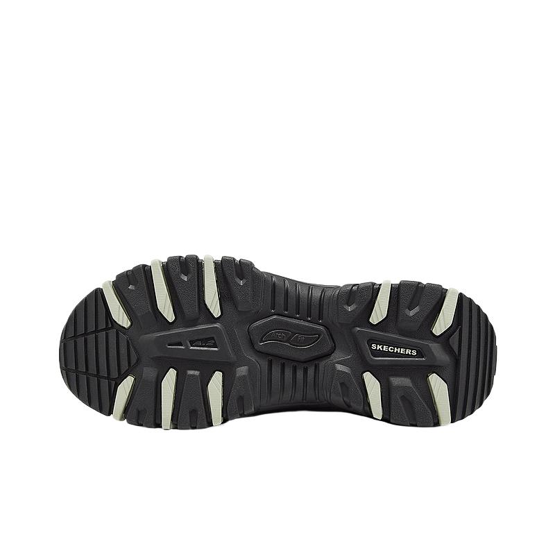 Skechers Сетчатые синтетические кожаные уличные функциональные мужские ботинки на толстой подошве с круглым носком, дышащие. 237778C-OLBK