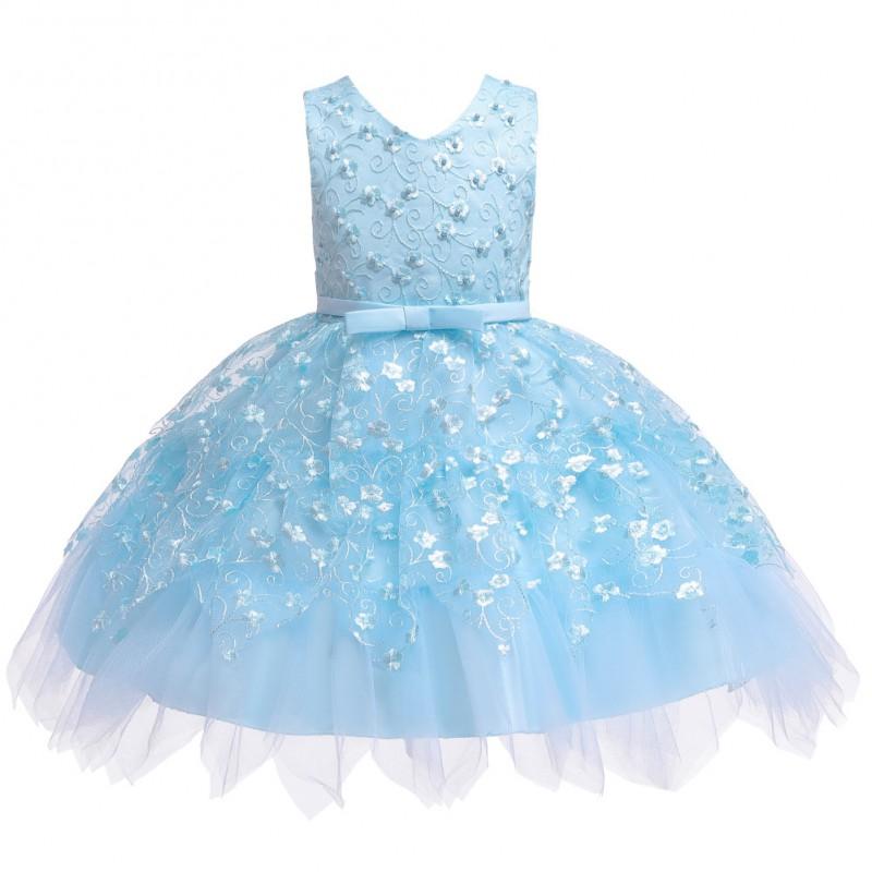 Baby Girls Princess Dress Kids Party Gown Toddler Lace Formal 1-3 Years Old
