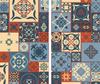 GLASS CUTTING BOARD 2x 30x52 MOSAIC