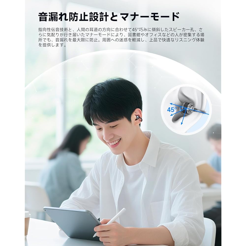 EarFun Clip Ear Cuff Earphones Bluetooth 6.0/LDAC Compatible